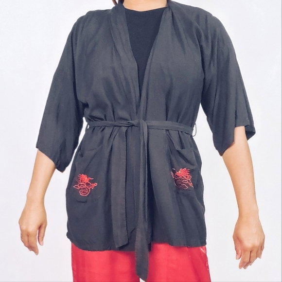 Embroidered Robe Jacket - Picture 6 of 11